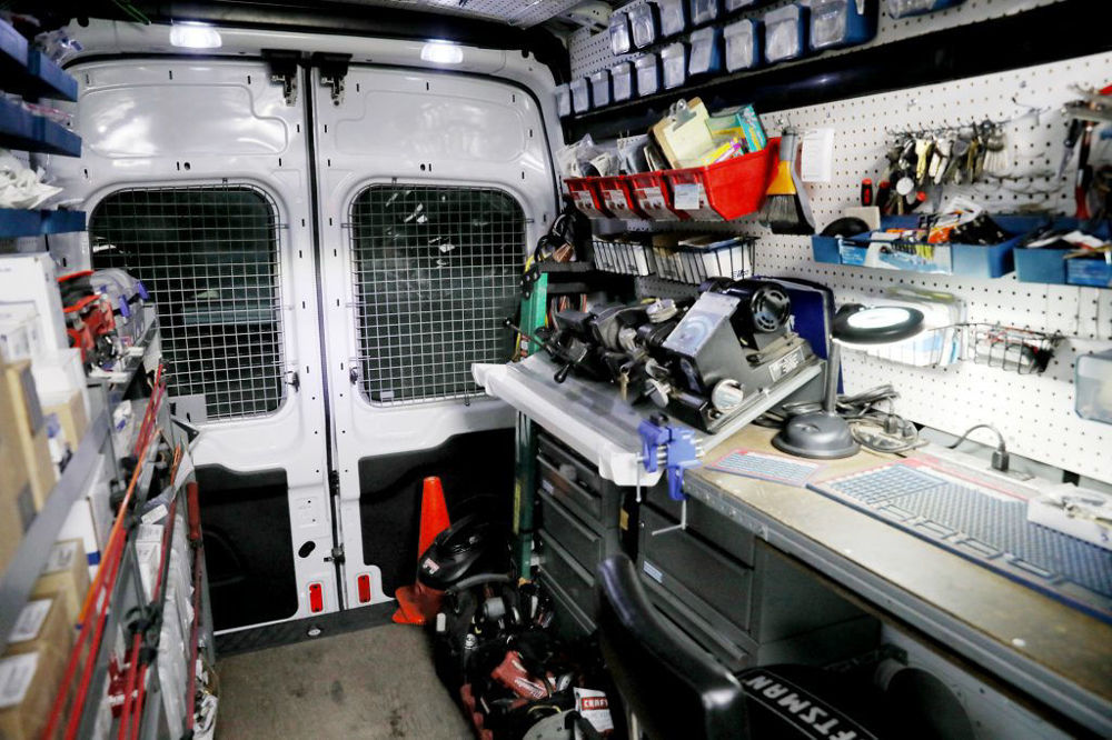 Locksmith van interior